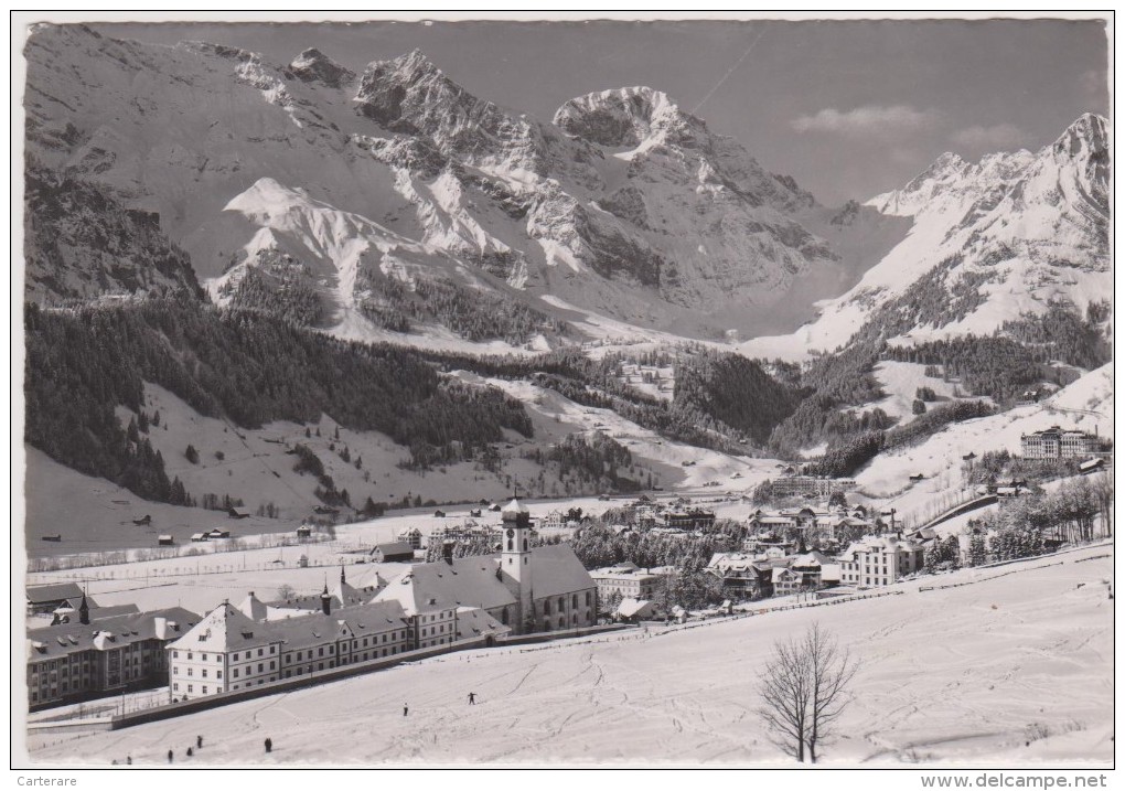 SUISSE,HELVETIA,SWISS,SWI TZERLAND,SVIZZERA,SCHWEIZ ,OBWALD,ENGELBERG EN 1951,neige à Volonté - Engelberg