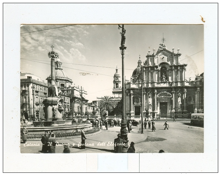 CATANIA,il Duomo E Fontana Dell'elefante-1957 - Catania
