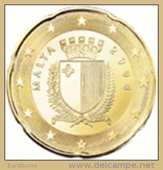 Malta  2008    20 Cent     UNC Uit De Rol  UNC Du Rouleaux - Malta