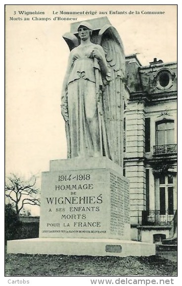 59 WIGNEHIES Le Monument Aux Morts - Altri & Non Classificati