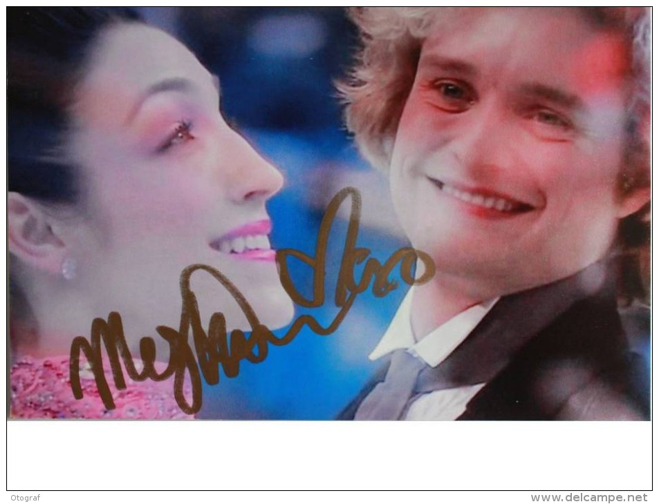 Patinage - Meryl DAVIS Et Charlie WHITE - Autographe - Signé - Hand Signed - Dédicace - Sotchi 2014 - Figure Skating