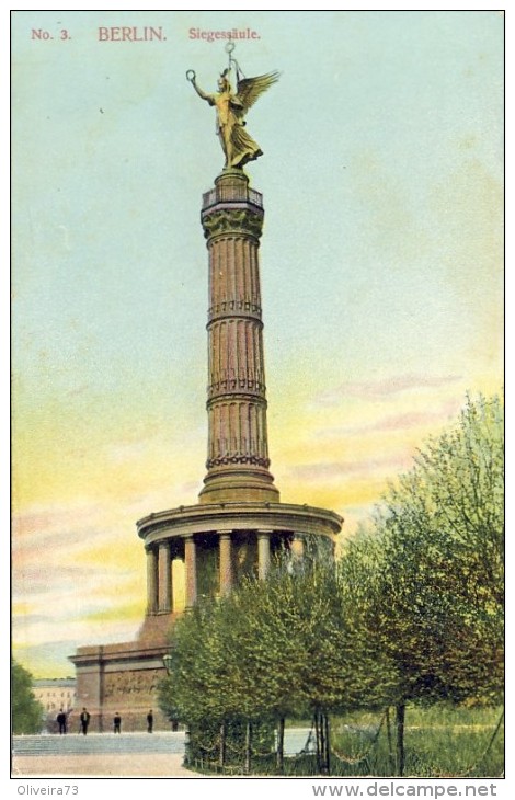 BERLIN. Siegessäule - 2 Scans - Tiergarten