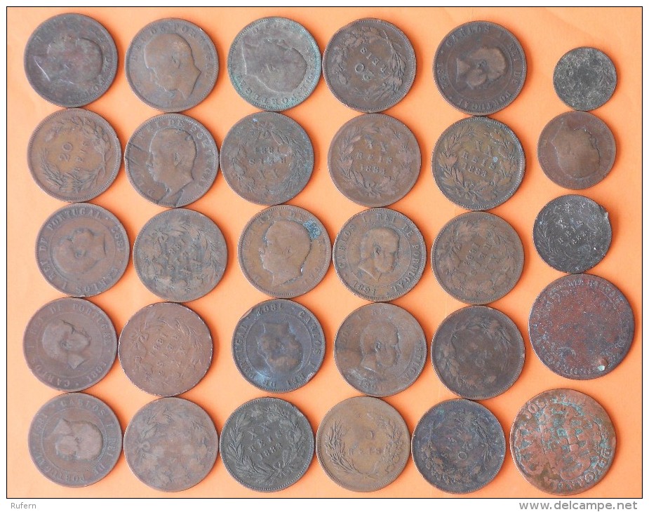 PORTUGAL        30 COINS - 2 Scans -  (Nº07998) - Vrac - Monnaies