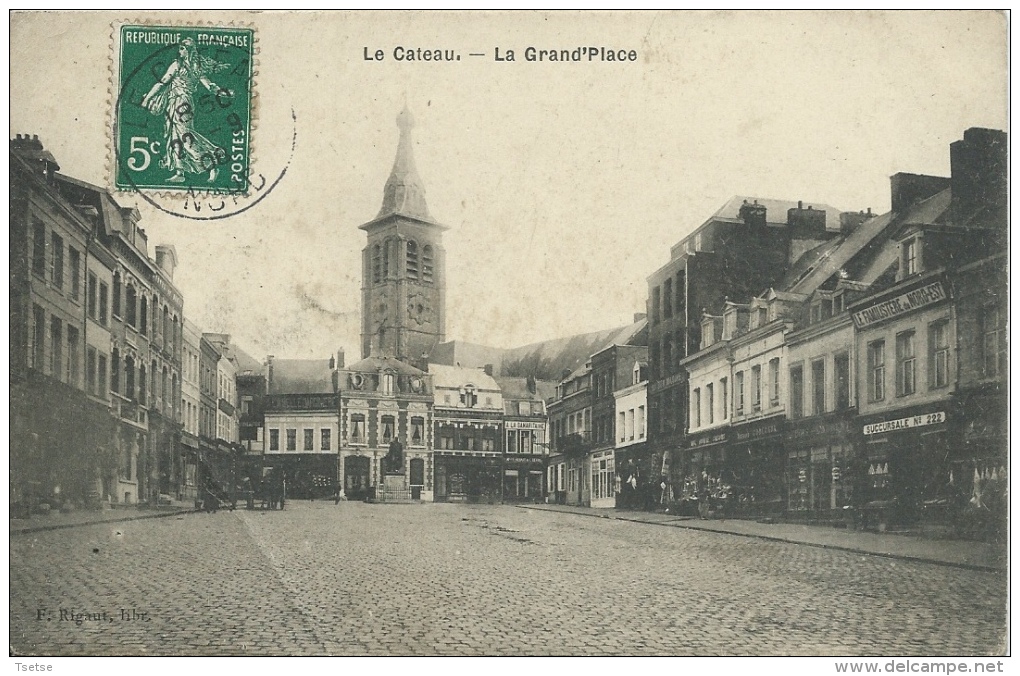 Le Cateau - La Grand'Place - 1908 ( Voir Verso ) - Le Cateau