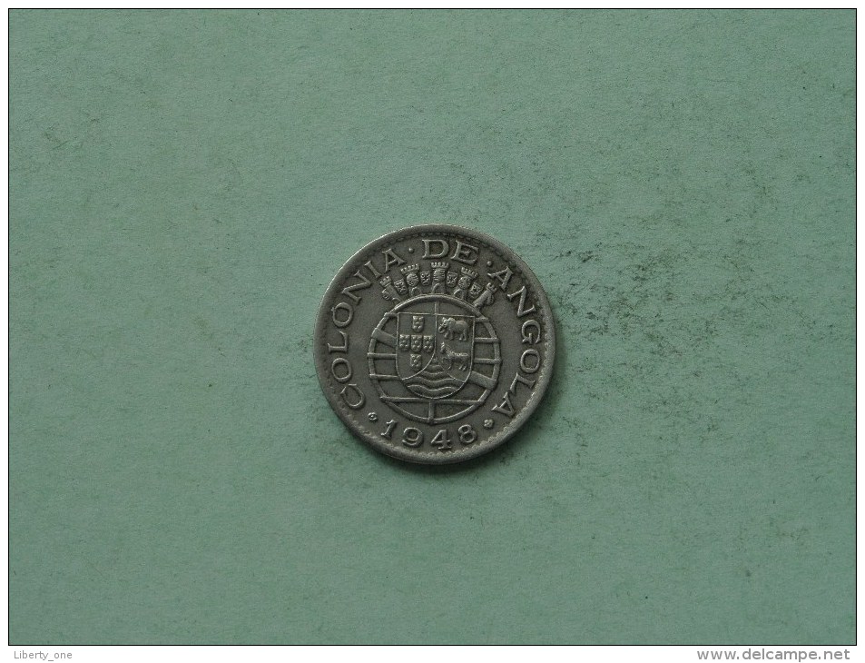 1948 - 50 Centavos / KM 72 ( Uncleaned / For Grade, Please See Photo ) ! - Angola