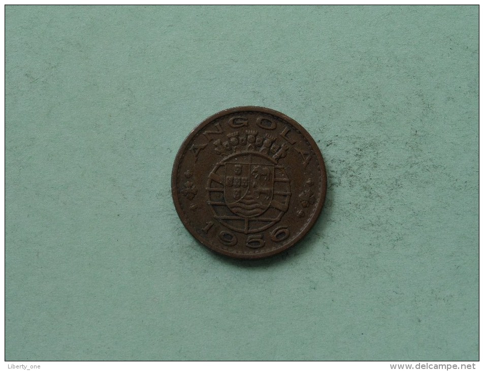 1956 - 1 Escudo / KM 76 ( Uncleaned / For Grade, Please See Photo ) ! - Angola