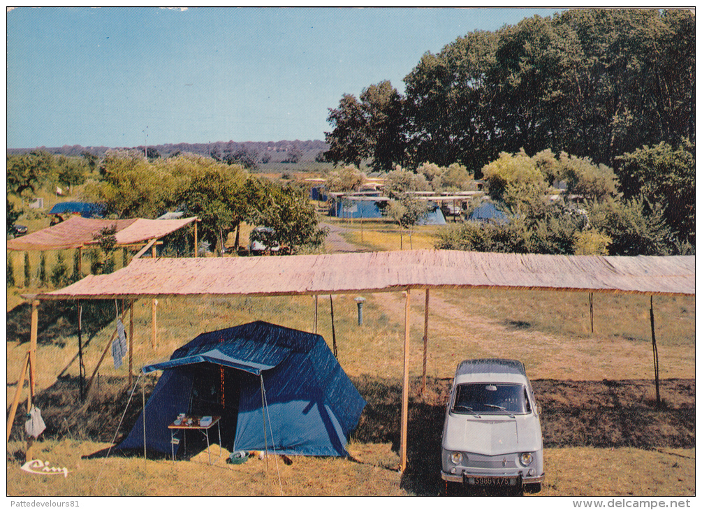 CPSM (34) BESSAN Camping D' Hortes Toile De Tente Voiture Renault 10 - Altri & Non Classificati