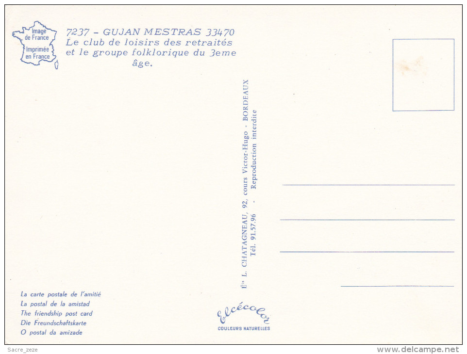 CPM GUJAN MESTRAS(33)neuve-le Clos Fleuri-lous Barbots-club De Loisirs Des Retraités - Gujan-Mestras