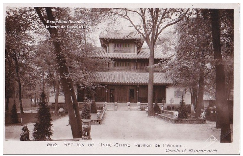 PARIS XII°  Bois De Vincennes  EXPOSITION Coloniale 1931 PHOTO  INDOCHINE  Pavillon De L' ANNAM - Mostre