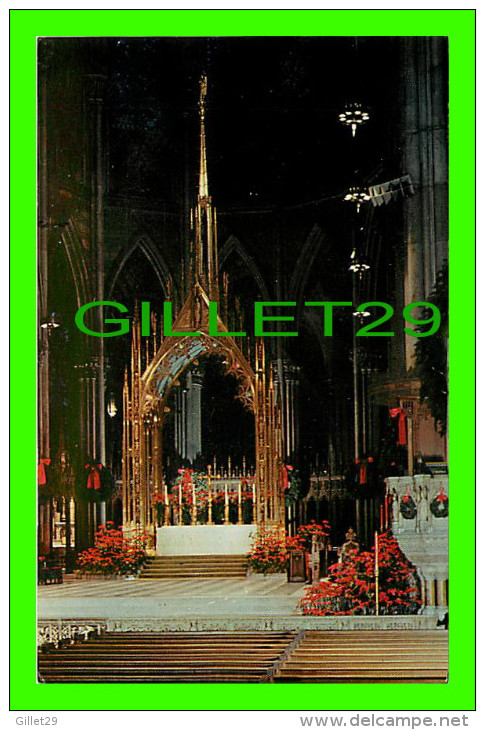 NEW YORK CITY, NY - HIGH ALTAR, ST PATRICK´S CATHEDRAL - TRAVEL IN 1957 - CUSTOM STUDIOS - - Kirchen