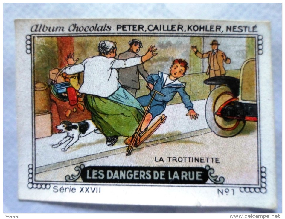 IMAGE Chocolat Peter Cailler Kohler Nestlé LES DANGERS DE LA RUE N 1 LA TROTTINETTE - Nestlé