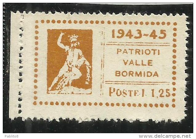 ITALY ITALIA 1945 CLN VALLE BORMIDA 1945 TESEO L. 1,25 MNH - Comitato Di Liberazione Nazionale (CLN)