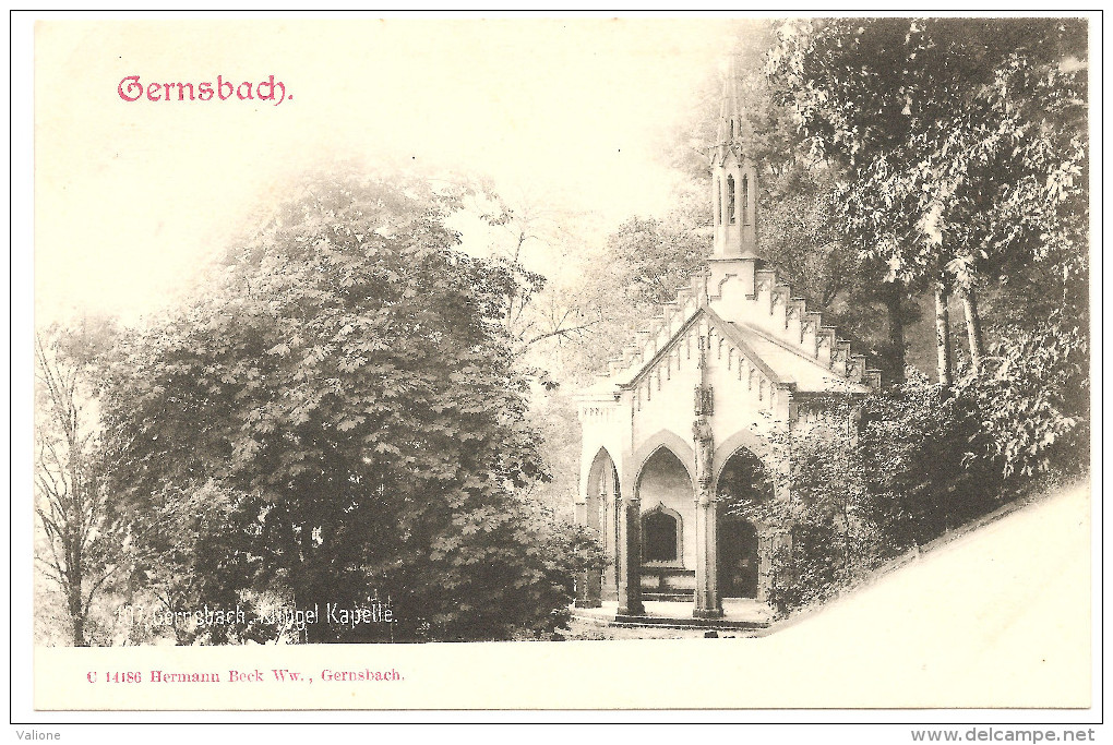 CPA -  ALLEMAGNE GERNSBACH / Klingel Kapelle / En 1904 Précurseur Neue - Gernsbach