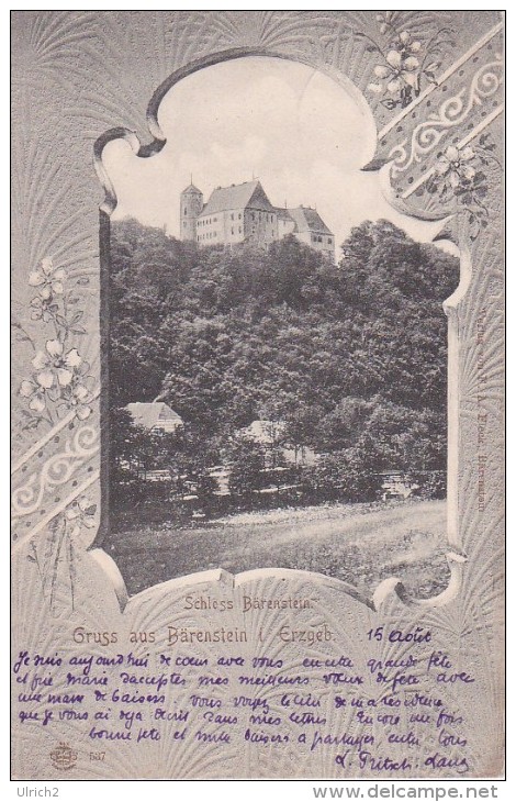 AK Bärenstein Im Erzgebirge - Schloss Bärenstein - 1901 RRR! (7838) - Bärenstein