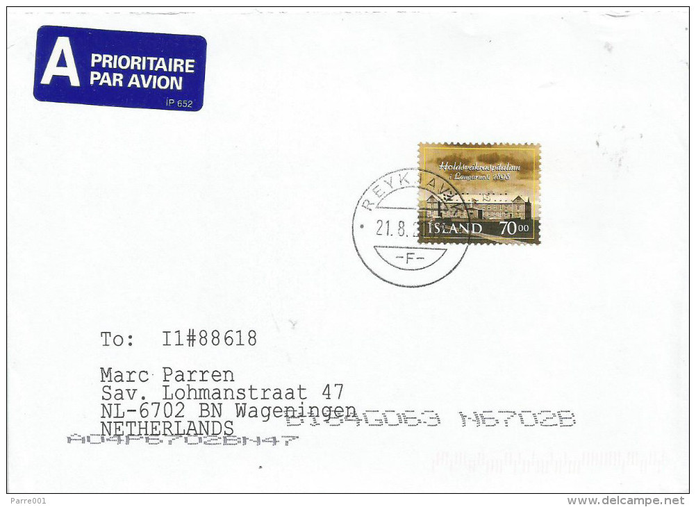 Iceland Island 2002 Reykjavik Building Cover - Briefe U. Dokumente