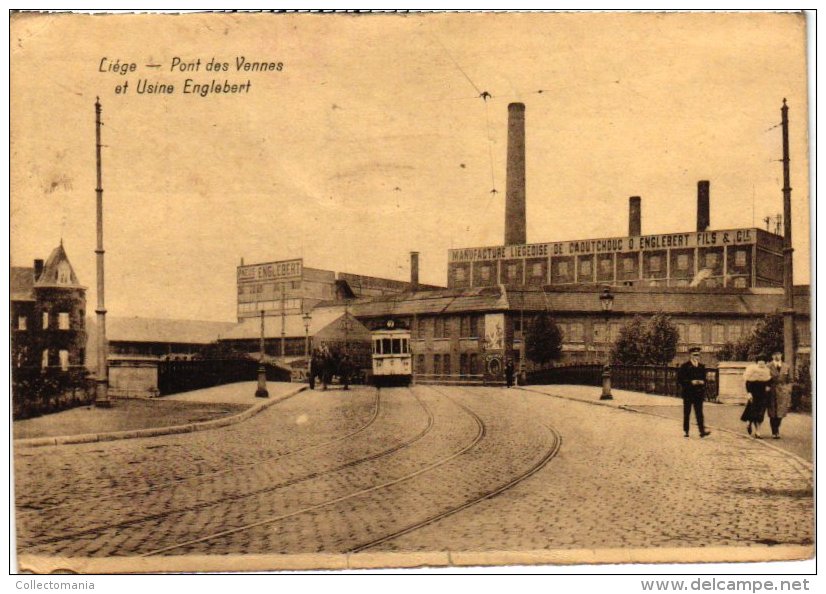 LIEGE   7 CP Liège  Bonjour En Perles Pont Es Vennes Usine Englebert Bottteresses  Baiser Expo 1905 Villas à Cointe - Liege