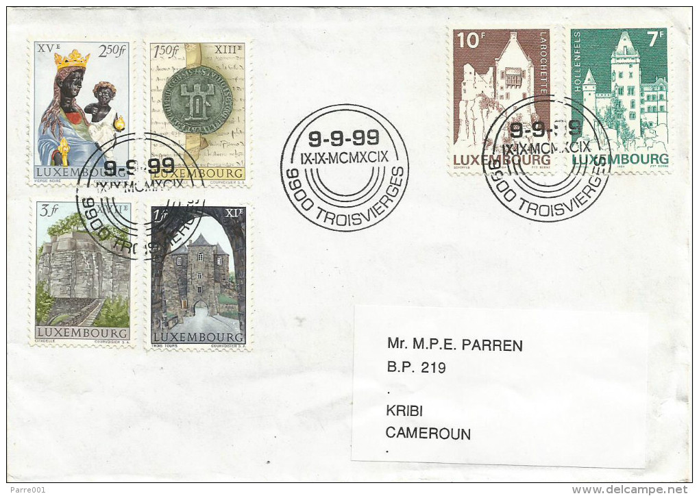 Luxembourg 1999 Trois Vierges Special Postmark Cover - Briefe U. Dokumente