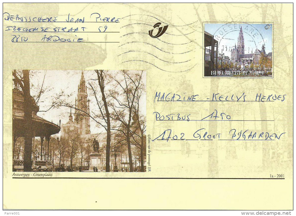 Belgium 2002 Roeselare Antwerpen Groenplaats Stationary Postcard - Herdenkingskaarten - Gezamelijke Uitgaven [HK]
