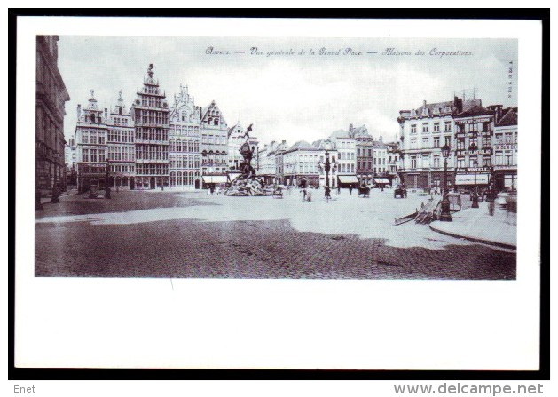 Antwerpen - Grote Markt (1904) - Reproductie Oude Kaart - Antwerpen