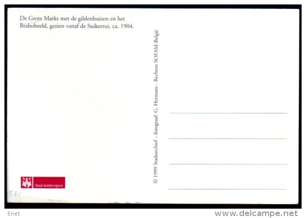 Antwerpen - Grote Markt (1904) - Reproductie Oude Kaart - Antwerpen