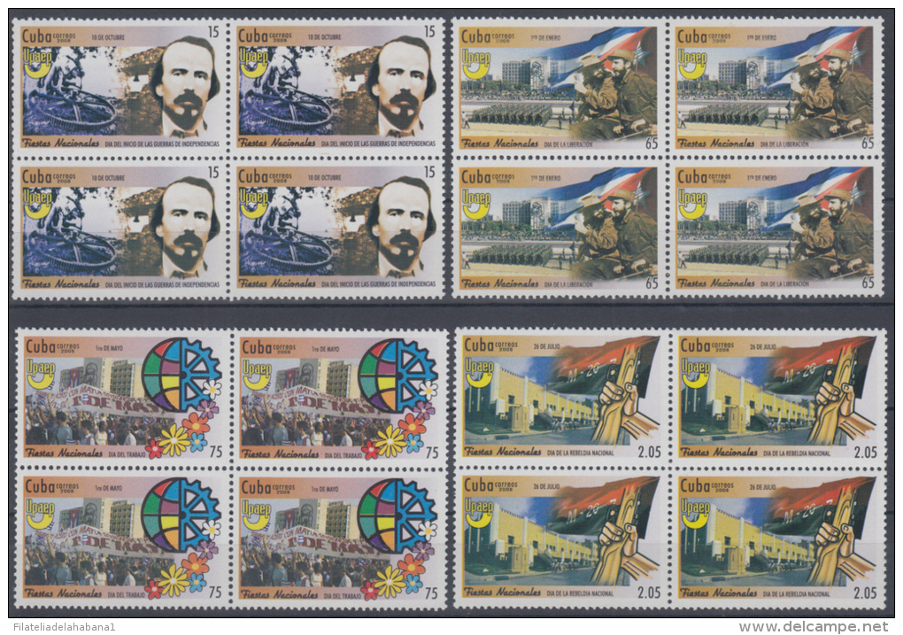 2008.2  CUBA BLOCK 4 2008 NATIONAL HISTORIC PARTY. FIESTAS NACIONALES. - Unused Stamps