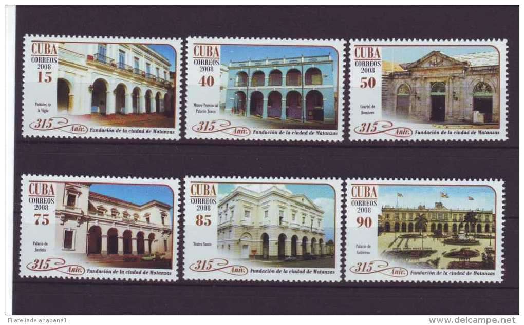2008.5  CUBA MNH 2008. MATANZAS FOUNDATION ANIV. ANIV DE LA FUNDACION DE MATANZAS. - Unused Stamps