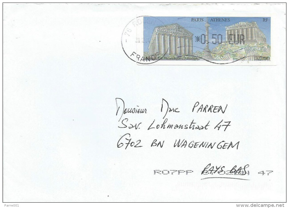 France 2004 Rouen 58eme Salon Philatelique D´Automne Meter Franking EMA Cover - 1999-2009 Illustrated Franking Labels