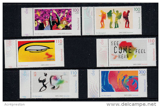 B0393 GERMANY 2000, Mi.2117-22 Expo 2000 For Youth  MNH - Other & Unclassified