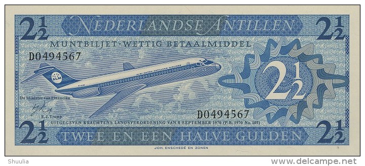 Netherlands Antilles 2.5 Gulden 1970 Pick 21 UNC - Altri & Non Classificati