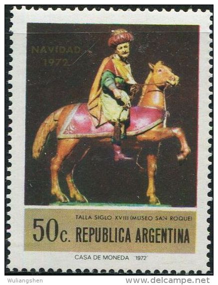 GA0611 Argentina 1972 Christmas Carvings 1v MNH - Ongebruikt