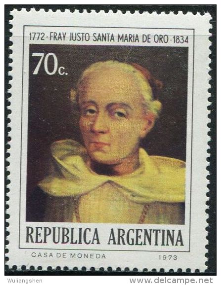 GA0631 Argentina 1973 Bishop De Oro Portrait 1v MNH - Ongebruikt