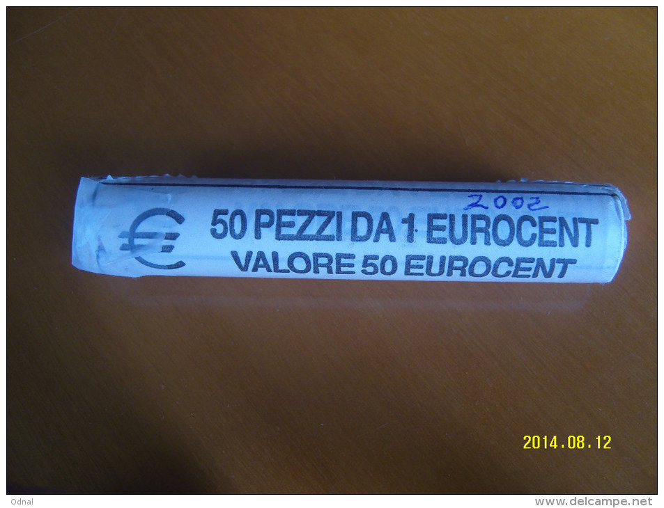 EURO  ROTOLINO DA 1 CENTESIMO ANNO 2002  (ITALIA) - Rouleaux