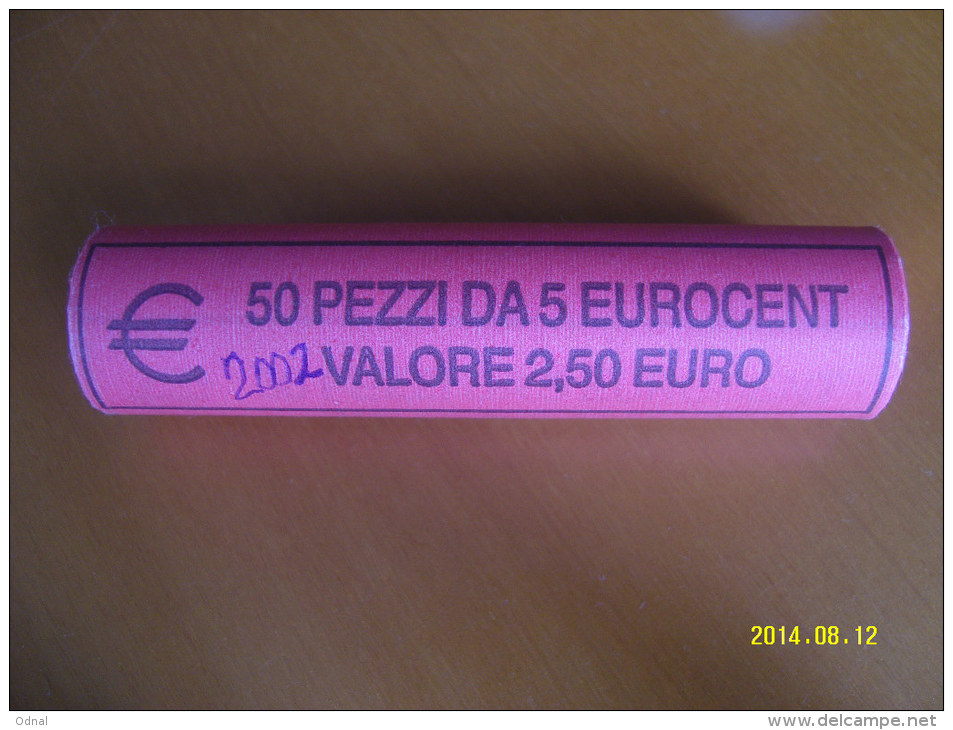 EURO  ROTOLINO DA 5 CENTESIMI ANNO 2002  (ITALIA) - Rotolini