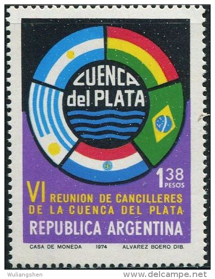 GA0642 Argentina 1974 National Flag Of Foreign Ministers' Meeting 1v MNH - Neufs