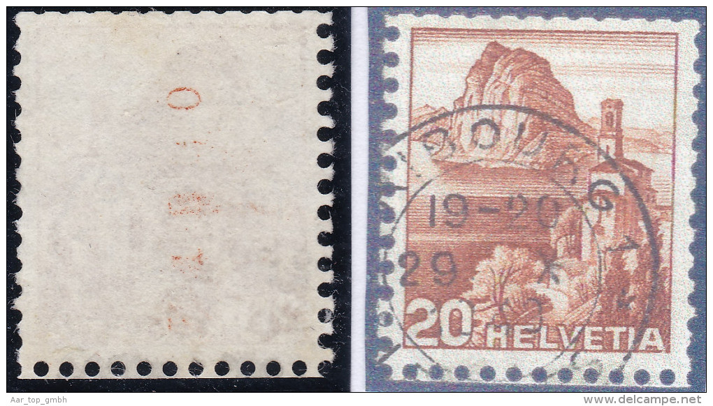 Schweiz 1948 Zu#287 RM Rollenmarke Gestempelt - Rouleaux