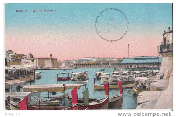 MALTA GRAND HARBOUR 1915 - Malte