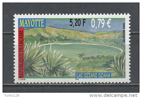 MAYOTTE 2001  N° 110 **  Neuf = MNH Superbe Lac Dziani Paysages Landscapes Dzaha - Ongebruikt