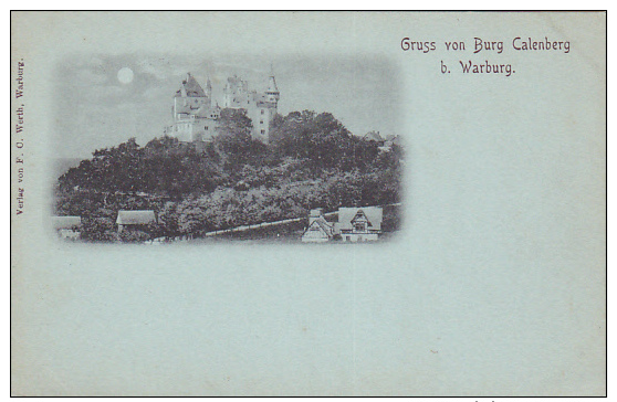 Gruss Von Burg Calenberg B. Warburg , Germany , 1890s - Other & Unclassified