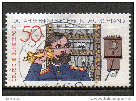 ALLEMAGNE  Centenaire Du Téléphone  1977  N°794 - Usati