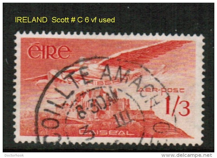 IRELAND    Scott  # C 6 VF USED - Poste Aérienne