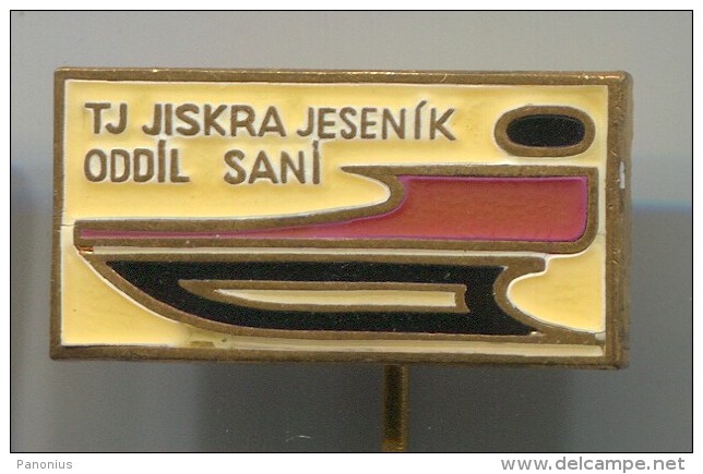 FIGURE SKATING - TJ JISKRA, Jesenik, Enamel, Pin, Old Badge - Skating (Figure)
