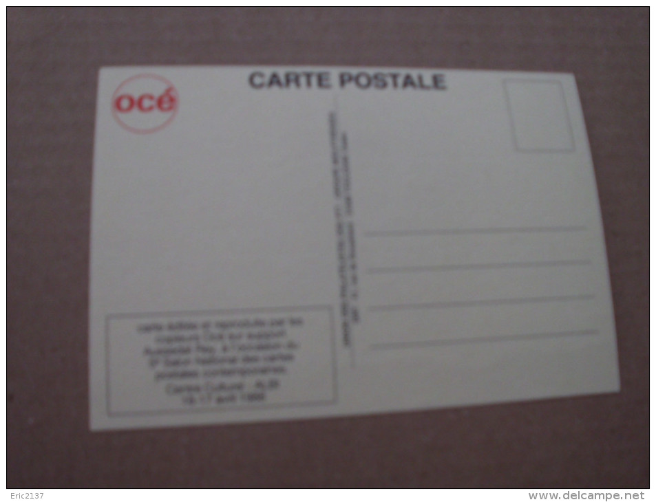 5E SALON NATIONAL DES CARTES POSTALES CONTEMPORAINES...ALBI 1988 - Piem