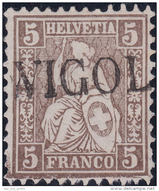 Heimat TG WIGOLTINGEN 186? Langstempel Auf Zu#30 5Rp Sitzende Helvetia - Oblitérés