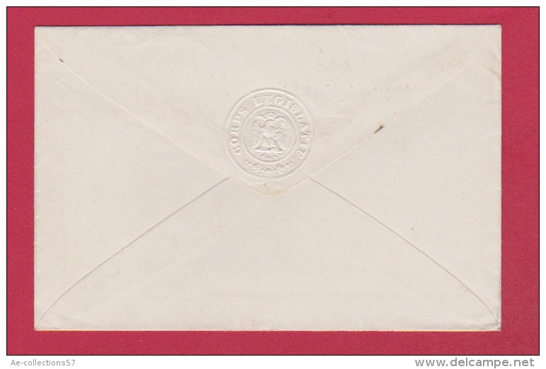 Enveloppe //  Corps Législatif //  Pour Paris //  14 Juillet 1869 - 1849-1876: Classic Period