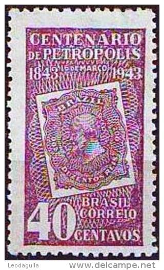 BRAZIL # 608 - First Centenary Of The City Of Petropolis  - 1943 - Nuevos