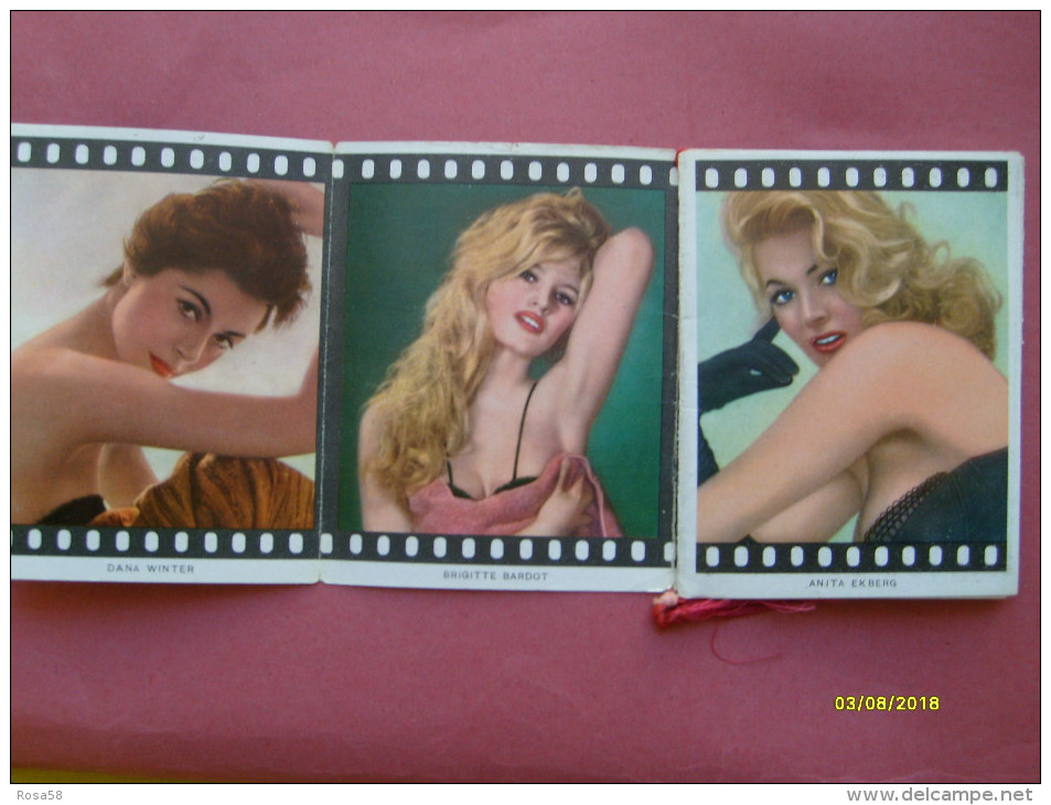 Calendarietto Da Barbiere 1963 Con Cordoncino Pin Up Mondo Celluloide - Formato Piccolo : 1961-70