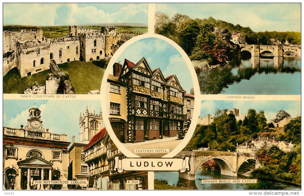 Royaume-Uni - Angleterre - Shropshire - Ludlow - Multiview - Multivues - état - Shropshire