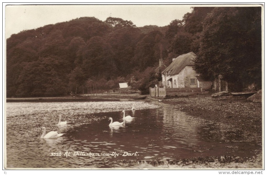 At Dittisham-on-the-Dart - Black & White Real Photo Postcard 1935 - Other & Unclassified
