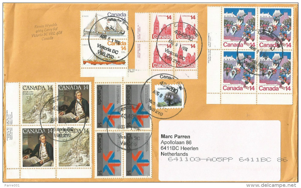 Canada 2014 Victoria Discoverer James Cook Ship Cover - Onderzoekers