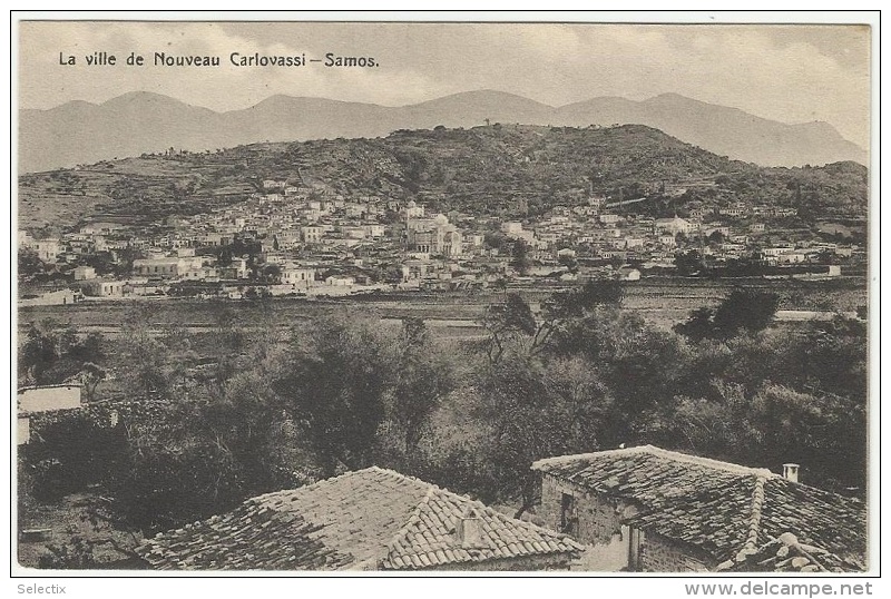 Greece 1913 Samos - Carlovassi - Austrian Post - Vathy To France - Samos